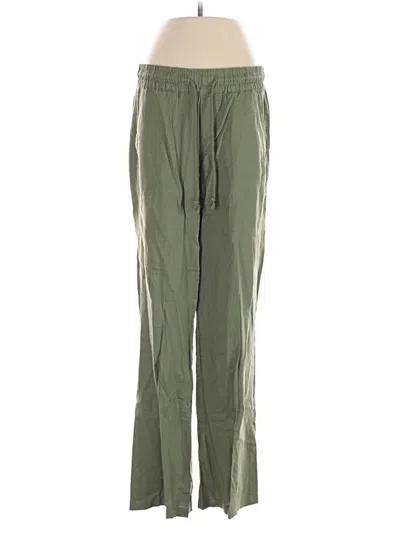 Pre-owned New York And Company Track Pants In Green