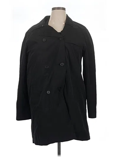Pre-owned New York And Company Trenchcoat In Black