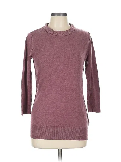 Pre-owned New York And Company Turtleneck Sweater In Burgundy