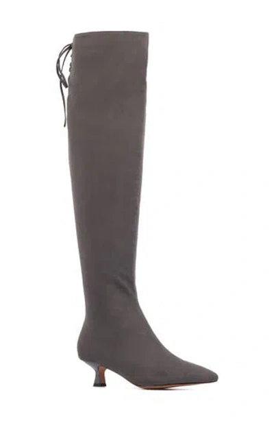 New York And Company Vanellope Over The Knee Boot In Dark Grey