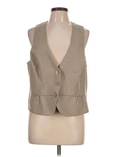 Pre-owned New York And Company Vest In Tan