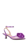 New York And Company Violetta Flower Pump In Purple