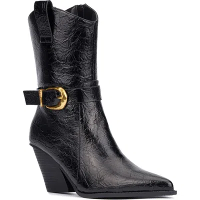 New York And Company Wesley Western Boot In Black