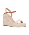 New York And Company Unita Espadrille Platform Wedge Sandal In Natural,tan