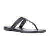 New York And Company Womens Adonia T-strap Flat Sandals In Black