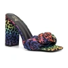 New York And Company Womens Angeline Heeled Sandals In Multi