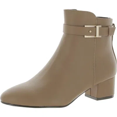 New York And Company Womens Padded Insole Block Heel Ankle Boots In Multi