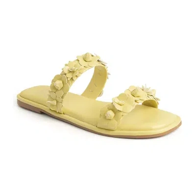 New York And Company Womens Poppy Slide Sandals In Multi