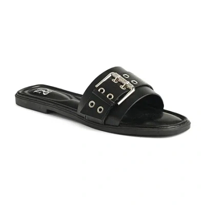 New York And Company Womens Rey Slide Sandals In Multi