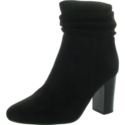 New York And Company Womens Slouchy Faux Suede Booties In Black