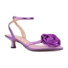 New York And Company Womens Violetta Heeled Sandals In Purple