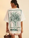 New York Botanical Gardens Blue/ivory | Nybg Floral Oversize T-shirt