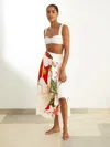 New York Botanical Gardens Ivory | Nybg Floral Midi Skirt In White
