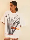 New York Botanical Gardens Ivory | Nybg Floral Oversize T-shirt In White