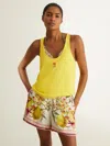 New York Botanical Gardens Yellow | Nybg Floral Emblem Vest