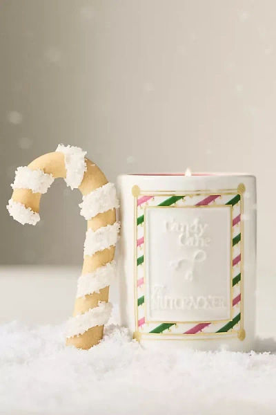 New York City Ballet Candy Cane Ceramic Candle