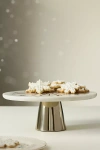 New York City Ballet Marble Cake Stand In White