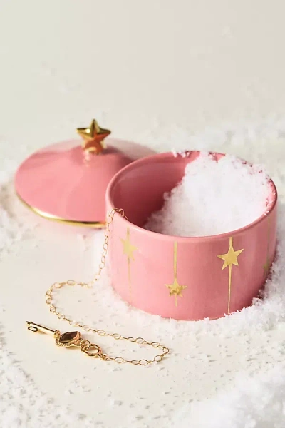 New York City Ballet Nutcracker Bow Trinket Box In Pink