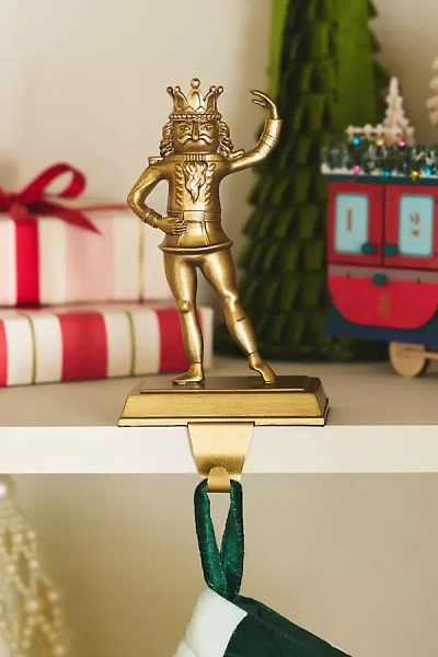 New York City Ballet Stocking Holder In Gold