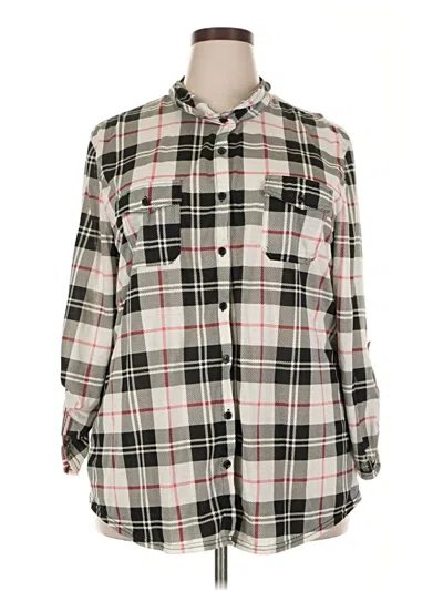 Pre-owned New York Laundry 3/4 Sleeve Blouse In Gray