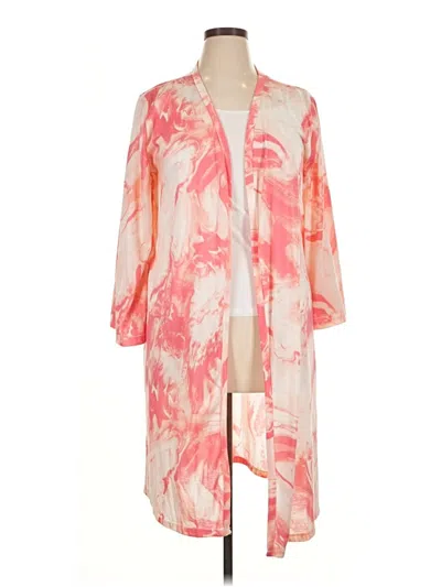 Pre-owned New York Laundry Kimono In Pink