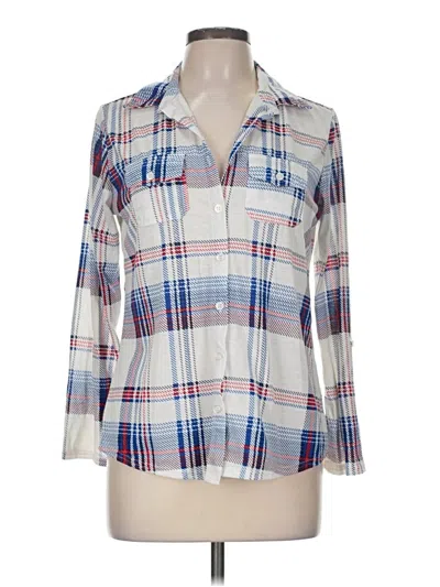 Pre-owned New York Laundry Long Sleeve Blouse In Ivory