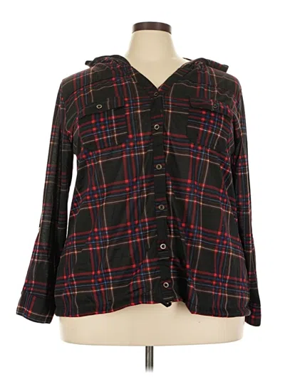 Pre-owned New York Laundry Long Sleeve Button Down Shirt In Black