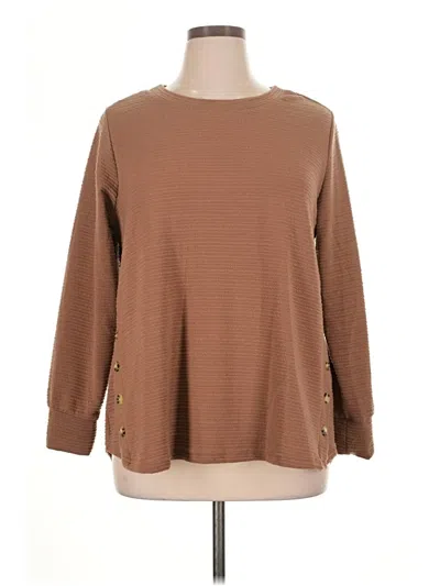Pre-owned New York Laundry Pullover Sweater In Brown