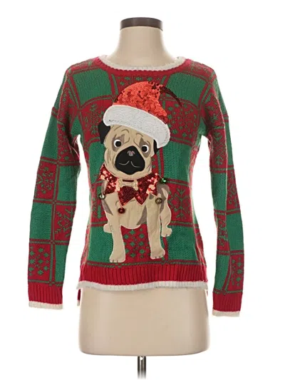 Pre-owned New York Laundry Pullover Sweater In Red