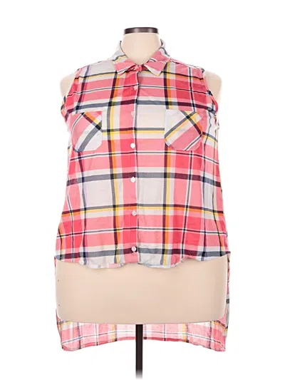 Pre-owned New York Laundry Sleeveless Blouse In Pink