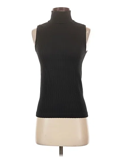 Pre-owned New York Laundry Sleeveless Top Black Turtleneck Tops
