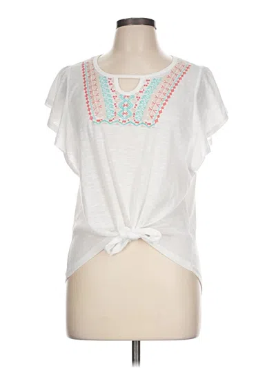 Pre-owned New York Laundry Sleeveless T-shirt In White
