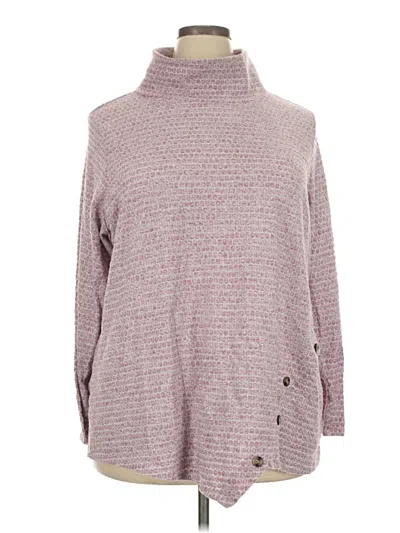 Pre-owned New York Laundry Turtleneck Sweater In Burgundy