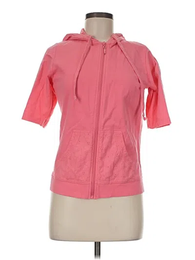 Pre-owned New York Laundry Zip Up Hoodie In Pink
