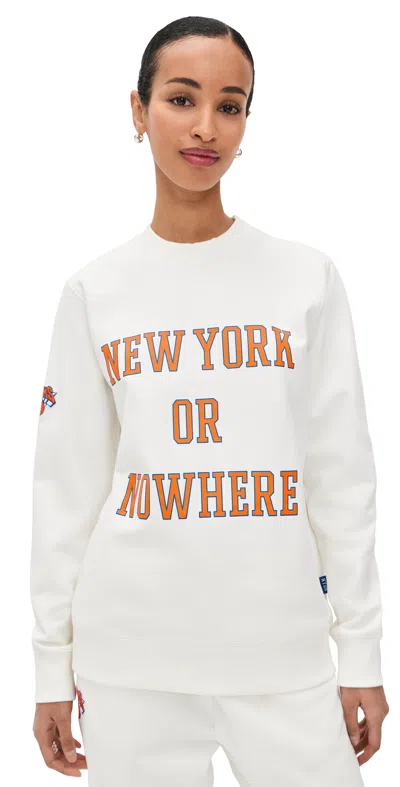 New York Or Nowhere Knicks Classic Crewneck Off White