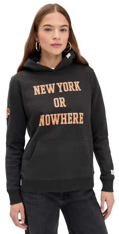 New York Or Nowhere Knicks Classic Hoodie Faded Black
