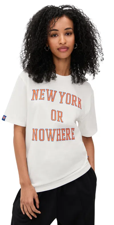 New York Or Nowhere Knicks Classic Tee Off White
