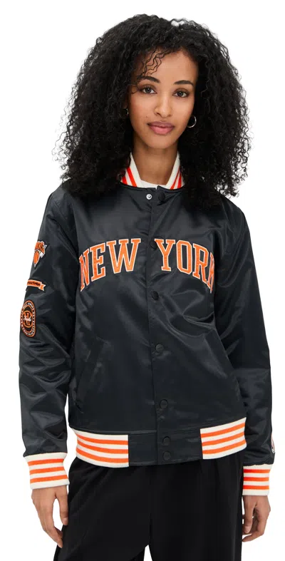 New York Or Nowhere Knicks Midtown Varsity Jacket Black
