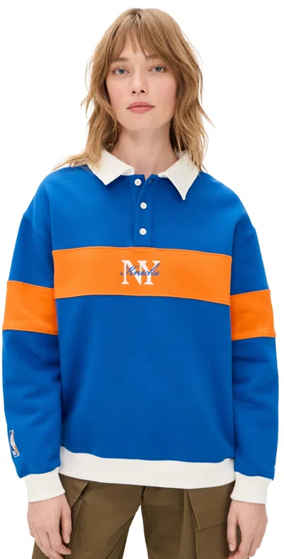 New York Or Nowhere Knicks Rafters Polo Sweatshirt Royal Blue