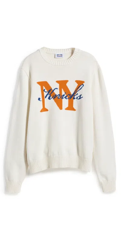 New York Or Nowhere Knicks Rafters Sweater Off White