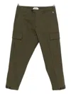 New York Resident Cargo-pockets Straight-leg Tousers In Green