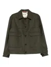New York Resident Collared Overshirt In Green