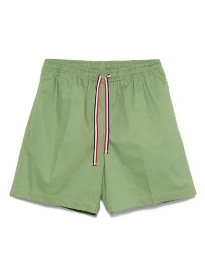 New York Resident Cotton Track Shorts In Green
