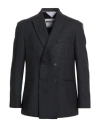 New York Resident Man Blazer Charcoal Size 42 Wool, Polyester