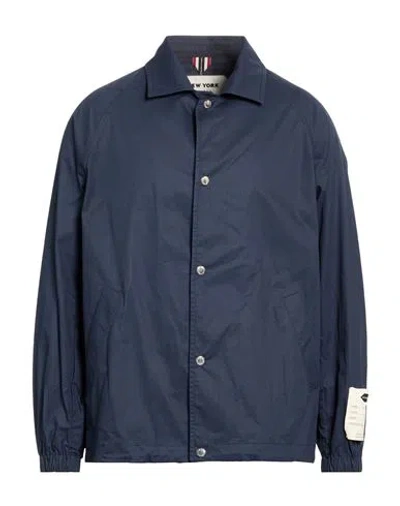 New York Resident Man Jacket Midnight Blue Size 40 Cotton