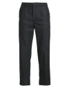 New York Resident Man Pants Charcoal Size 32 Wool, Polyester In Black