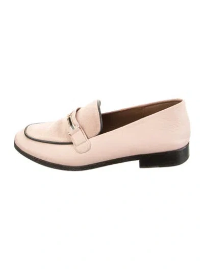 Pre-owned Newbark Leather Loafers In Pink
