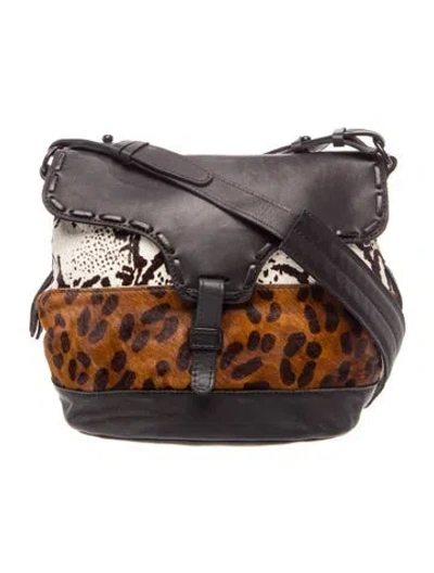 Pre-owned Newbark Leather Messenger Bag In Multi