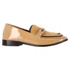 Newbark Melanie Loafers In Beige Patent Leather In Beige
