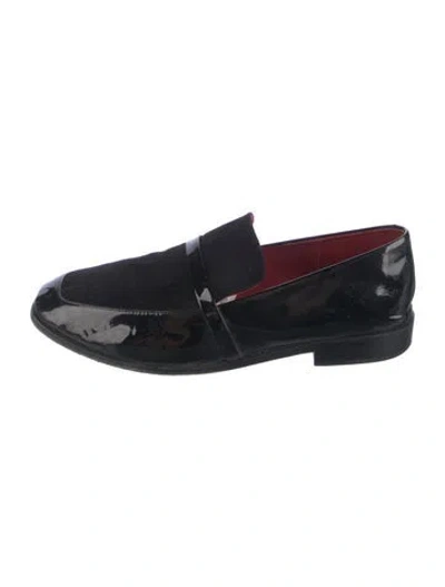 Pre-owned Newbark Suede Loafers In Black